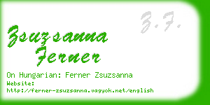 zsuzsanna ferner business card